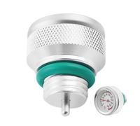 Tapa Del Tanque De De Moto - Cubierta Con Medidor De Temperatura - Tapa de de Motocicleta de Aluminio | Para Talleres De Restauración, Motociclistas, Mecánicos Y Viajeros Diarios