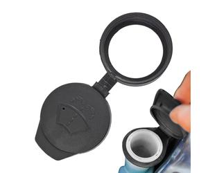 Tapa del tanque de líquido del limpiaparabrisas: cierre hermético de la botella, depósito de la universal, cubierta giratoria de fácil agarre, protector de repuesto a prueba de salpi