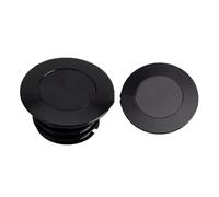 Tapa del Tanque Gasolina Para Softail Para M8 Para Deluxe Fat Boy Heritage Classic Sport Glide Low Rider Slim 2018-Up CNC Pop Up Tapa Gas Ventila Combust Para Tanque(Black)