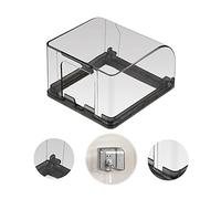 Tapa del zócal,Enchufes exteriores a prueba de agua interruptor de pared,Caja de cubierta impermeable de interruptor de plástico,Accesorio de Cocina para baño