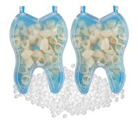 Tapa dental temporal para dientes dentales, carillas de corona, dientes anteriores y molares posteriores con reparación de dientes, relleno térmico para dientes rotos perdidos (100 piezas de dientes