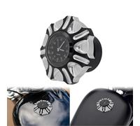 Tapa Depósito Compatible Con Softail Para Slim Para FLS 2012 2013 2014 2015 2016 2017 Tapa Decorativa Para Depósito De Gasolina Motocicleta Reloj(Fuel tank cap C)