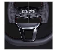 Tapa Embelle Protector Volante para Fabia 2005 2006 2007 2008 2009 2010 Cubierta Personalizada para Volante De Coche Antideslizante Cuero Trenzado Accesorios De Coche(Yellow Thread)