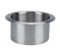 Tapa empotrada del vertedero de basura, Contenedor de basura empotrado de encimera, sin fondo, redondo, de acero inoxidable, for cocina, restaurante, 200 mm