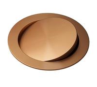 Tapa empotrada para cubo de basura, Cubo De Basura Redondo Con Tapa Acero Inoxidable 304 Solapa Equilibrio Integrada