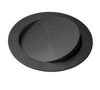 Tapa empotrada para cubo de basura, Cubo De Basura Redondo Con Tapa Acero Inoxidable 304 Solapa Equilibrio Integrada