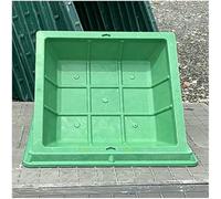 Tapa empotrada para maceta, cubierta redonda y marco, cubierta de inspección de resina para exteriores