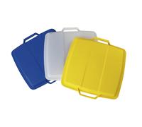 Tapa encajable, con 2 asas para una capacidad de 90 l, no fija