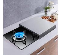 Tapa Encimera Gas, Cubre Encimera Gas Inoxidable de 2,0 mm, Protector Encimera Cocina con Almohadillas Antideslizantes, Fácil de Limpiar(35x48x9cm/14x19x3.5in)