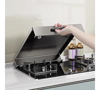 Tapa Encimera Gas, Protector Cocina Gas con Mango Anti-escaldaduras y Almohadilla Antideslizante, Cubre Encimera para Ampliar el Espacio de Trabajo de La Cocina(14x18in/35x45cm)
