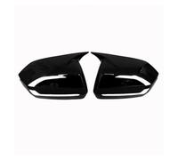 Tapa espejo Cubierta Alojamiento De Espejo Para Hyundai Para Palisade | Fibra de carbono negro/Negro brillante,Izquierda y derecha,Reemplazo de tapa rota(Gloss Black)
