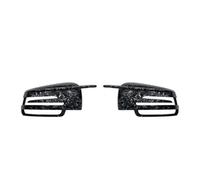 Tapa Espejo Lateral Para Benz Para CLA Class Para C117 2014-2018 | 2 Carcasas Espejo Negro Brillante Look Carbono Forjado Cubierta Retrovisor Coche