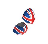 Tapa Espejo Retrovisor Coche Compatible Con MINI Para Cooper Para F60 Para Countryman 2017-2019 Cubierta De Espejo Tapa Retrovisor Exterior Puerta Lateral Estilo Union Jack Roja Con Orificio De Luz