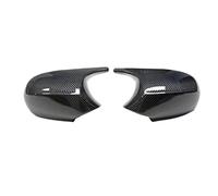 tapa espejo retrovisor Para 1 3 Series E81 E82 E87 E88 E90 E91 E92 E93 2008-2015 Ox Horn LCI cubiertas espejo retrovisor carcasas espejo retrovisor repuesto(Carbon Grain Black)