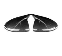 tapa espejo retrovisor Para Hyundai para Sonata DN8 2020-2022 par de tapa de espejo retrovisor adicional cubierta de carcasa de espejo de puerta lateral(Mirada de fibra de carbono)
