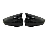 Tapa Espejo retrovisor Para Renault Para Clio 4 MK4 2 Piezas ABS Cubiertas Espejo Ala De Murciélago Plástico Tapas De Espejo Retrovisor Negro Brillante HQGQCEZEK(Bright black)