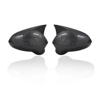 tapa espejo retrovisor Para Seat Para Ibiza 2008 2009 2010 2011 2012 2013 2014 2015 2016 2017 cubierta espejo negro accesorios exteriores(Fibra de carbon)