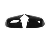 tapa espejo retrovisor Para Tesla Y 2020 2022 2023 ala de coche cubierta de espejo retrovisor lateral tapa con apariencia de fibra de carbono externo 2 uds(Negro brillante)
