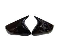 Tapa Espejo Retrovisor Pegatina Para El Retrovisor Lateral Cubierta Tapa Carcasa Exterior Puerta Moldura Exterior Marco Plateado Para Hyundai Para Sonata 2015-2019 HQGQCEZEK(Gloss Black)