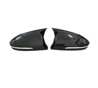 Tapa Espejo Tapa De Espejo Exterior Para Hyundai Para Tucson NX4 | Izquierda y derecha,PP,Negro brillante/Aspecto de fibra de carbono(Carbon Fiber Look)