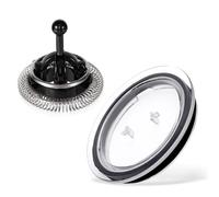 Tapa Espumador de Leche para Nespresso Aeroccino 3, Batidor Compatible con Nespresso Aeroccino 3/4/XL, Piezas de Repuesto Tapa y Batidor para Nespresso Máquina