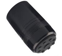 Tapa final de la caña de pescar de aleación de aluminio para reparación y construcción de cañas, extremo de metal resistente con junta de silicona en negro, diámetro interior 14-37,5 mm para un