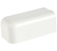 Tapa Final Habengut versión Izquierda para zócalo de 50 mm de PVC, Color: Blanco | Contenido: 1 Pieza - para un Acabado Limpio