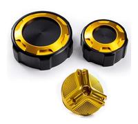 Tapa Gasolina Moto Para YAMAHA YZF R7 YZFR7 Yzf R 7 2021-2023 Tapas De Líquido Frenos Delanteros Traseros Motocicleta Protección Tapón Llenado Aceite(A set gold)