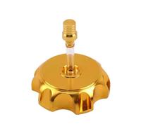 Tapa Gasolina Moto Tanque De Combustible Gas Aluminio CNC Alto Rendimiento Con Tapa Válvula Ventilación Tubo En Línea Tanque Gasolina Para Dirt Pit De 49mm(Golden)