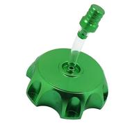 Tapa Gasolina Moto Tanque De Combustible Gas Aluminio CNC Alto Rendimiento Con Tapa Válvula Ventilación Tubo En Línea Tanque Gasolina Para Dirt Pit De 49mm(Verde)