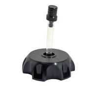 Tapa Gasolina Moto Tanque De Combustible Gas Aluminio CNC Alto Rendimiento Con Tapa Válvula Ventilación Tubo En Línea Tanque Gasolina Para Dirt Pit De 49mm(Black)