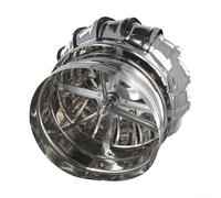 Tapa giratoria de acero inoxidable para protección contra corrientes de aire descendente, se adapta a la mayoría de tubos de humo estándar, cubierta superior de ventilación de viento (Ø200 mm)