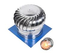 Tapa giratoria para chimenea (7,6-59,9 cm), tapa giratoria de acero inoxidable 201, cubierta protectora para tubo de estufa, ventilación de techo sin conexión eléctrica para uso en exteriores, tapa de