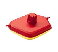 Tapa hermética caja filtro rojo-amarillo réplica KTM/Husqvarna