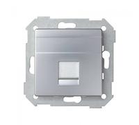 Tapa informática 1 toma RJ45 aluminio Simon 82 - 82005-33