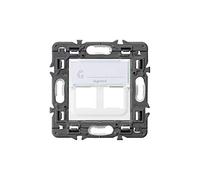 Tapa informatica 2x RJ45 CAT6 Legrand 741278 serie Valena Next color blanco