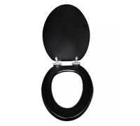 Tapa Inodoro, Tapas de Water con Cierre Suave, Bisagra de Acero Inoxidable 304, Asiento de Repuesto Universal para la Mayoría de Los Inodoros(Silver)