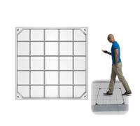Tapa Invisible para Alcantarillado, Arqueta con Tapa y Marco, Tapa de Inspección de Acero Inoxidable, Tapa de Alcantarilla para Aceras, Patios y Parques.(80x80cm/31x31in)