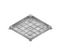 Tapa Invisible para Alcantarillado EASY | H50 mm | Arqueta con Marco de Acero Galvanizado | Uso Residencial y Viviendas | Empotrable y Pavimentable | Soporta hasta 300 kg - Carga Peatonal (50x50 cm)