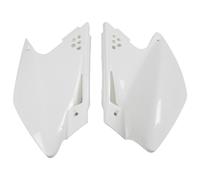 Tapa lateral UFO PLAST 2 piezas blanca OEM para Kawasaki KX F 250ccm An.06-08