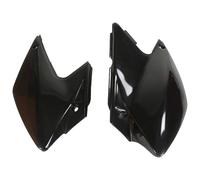 Tapa lateral UFO PLAST 2 piezas negra para Kawasaki KLX R 450ccm An. 2007 - 2024