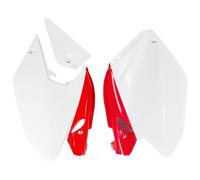 Tapa lateral UFO PLAST 3 piezas blanca para Honda CRF X 250 ccm An. 2004 - 2017