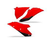 Tapa lateral UFO PLAST 3 piezas roja OEM para Gas EC F MC 125-450ccm An.21-23