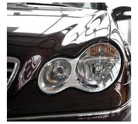 Tapa Lente Faro Para Benz para Clase C W203 cubierta de faro de coche cristal faro C200K C230 C280 C300 funda lente luz automática cubierta carcasa 2004 2005 2006 Coche Faro Lente Cubierta ( Tamaño :