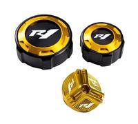Tapa Llenado Aceite Cubierta para YZFR1 YZF R1M R1 2009-2022 2023 Accesorios Motocicleta Tapas De Líquido Freno Delantero Trasero Protección Puerto Llenado Aceite