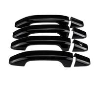 Tapa Manija Puerta Compatible Avec Pour Silverado Pour 2500 Pour 3500 2014 2015 2016 2017 2018 2019 Voiture Extérieur Porte Poignée Housses Chrome Accessoires(Black)