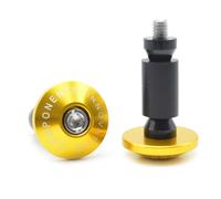 Tapa Manillar Motocicleta para Extremos puños para Yamaha Tmax 500 530 XJR 400 1300 Retrovisores Moto(Gold)