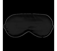 Tapa Ojos Para Dormir 2pcs 3D Silk Sleep Mask Natural Sleeping Eye Mask Swead Tour Shade Parche de ojos suaves for los ojos portátiles Viajes Parche Ojo(Black)