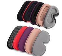 Tapa Ojos Para Dormir Mala de espuma de memoria 3D Silk Sleep Mask Mujeres Soft Mujeres Matches de ojo Comodidad de diseño tridimensional Masilla Facma de la cara Noche transpirable Parche Ojo(Red)