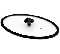 Tapa ovalada de cristal templado 26 x 38 cerraduras K360 - Ideal para pescar, cerraduras con borde de silicona